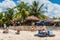 View of Playa Palancar, a beach on mexican island of Cozumel