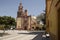 View of the plaza and Church of San Pedro and San Pablo in Cadereyta.