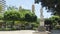 View of the Plaza de Armas with the Cathedral of Piura in the background in the center of the city