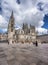 View Plaza del Rey san Fernando square and Cathedral of Saint Mary of Burgos Santa Maria de Burgos.