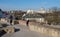 View from Po Farze Square to the royal castle in Lublin