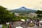 View point at Kachi Kachi Ropeway with Fujisan