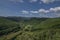 View point Skalka rock over valley of river Hornad in summer hot day