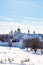 view of Pokrovsky Monastery in Suzdal in winter