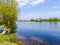 View Polish lake on a sunny day