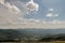 View from Polonina Wetlinska in the Bieszczady Mountains in Poland