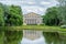 View of pond, park and Yusupov palace