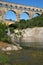 View on Pont du Gard