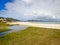 A view of Ponta das Canas beach in Florianopolis, Brazil