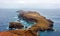 View Ponta sao lourenco madeira east point hiking path stormy sea weather outdoor landscape concept