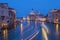 View from Ponte dell`Accademia in Venice