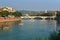 View of Ponte della Vittoria or Victory Bridge over Adige River. Verona. Italy