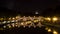 View from Ponte Garibaldi, aka Garibaldi bridge to the Ponte Sisto at night with the Saint Peter at sight