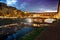 View of Ponte Vecchio at night. Florence