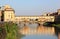 View the Ponte Vecchio and river, Florence, Italy