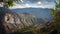 View of the Pontic Mountains near the city of Torul, Gumushane province in the Black Sea region of Turkey.