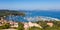 View of Porquerolles island marina in France