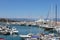 View of the port of Antibes.