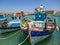 View on port with boats in Heraklion, Crete island, Greece, 18 july 2019