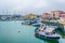 View of the port of Catania, Sicily, Italy