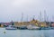 View of the port of Catania, Sicily, Italy
