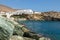 View of the port on the island of Folegandros. Cyclades Archipelago, Greece