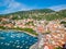 View of the port of Lerici, Golfo dei Poeti, near the Cinque Terre, Liguria.