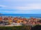 View port of San Remo San Remo and of the city on Azure Italian Riviera, province of Imperia, Western Liguria, Italy