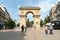 View of the Porte Guillaume Arch and Gate in Dijon near the Darcy Square