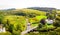 A view of Postbridge Clapper Bridge in Dartmoor National Park is a vast moorland in the county of Devon, in southwest England