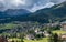 View of Pozza di Fassa, a commune at the northern Italia