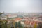 view of Prague from the height of Visegrad