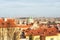 View of Prague: Vrtbovska Garden, Saint Nicholas Church, tiled r