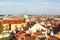 View of Prague: Vrtbovska Garden, Saint Nicholas Church, tiled r