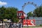 View at the Prater amusement park at Vienna on Austria