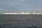 View of Primorsky Avenue from the Gulf of Finland. St. Petersburg