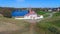 View of the Priory Palace in the sunny May afternoon. Gatchina, Russia