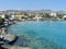 View of Promenade and Mirabelle bay Agios Nikolaos Crete.