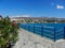 View of Promenade and Mirabello bay Agios Nikolaos Crete.