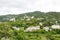 View on Provence village roof and landscape.