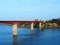 View of Puente de los Santos bridge in Ribadeo