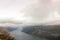 View from Pulpit Rock, view from the ascending path, Lysefjord, Norway