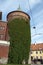 View of the Pulvertornis or Powder Tower originally a part of the defensive system of the town now part of the Latvian War Museum