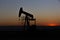 View of Pumpjack at Sunset