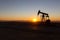 View of Pumpjack at Sunset