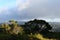 View from Puu O Kila Lookout at Waimea Canyon State Park on the island of Kauai in Hawaii