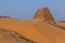 View of the pyramids of Meroe, Sud