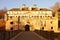 View on the Pyrmont Castle. Lower Saxony, Germany - 31.12.2016.