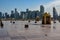 View of Qatar State Mosque Outdoor Courtyard