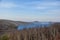 a view of the quabbin reservoir from the enfield look out